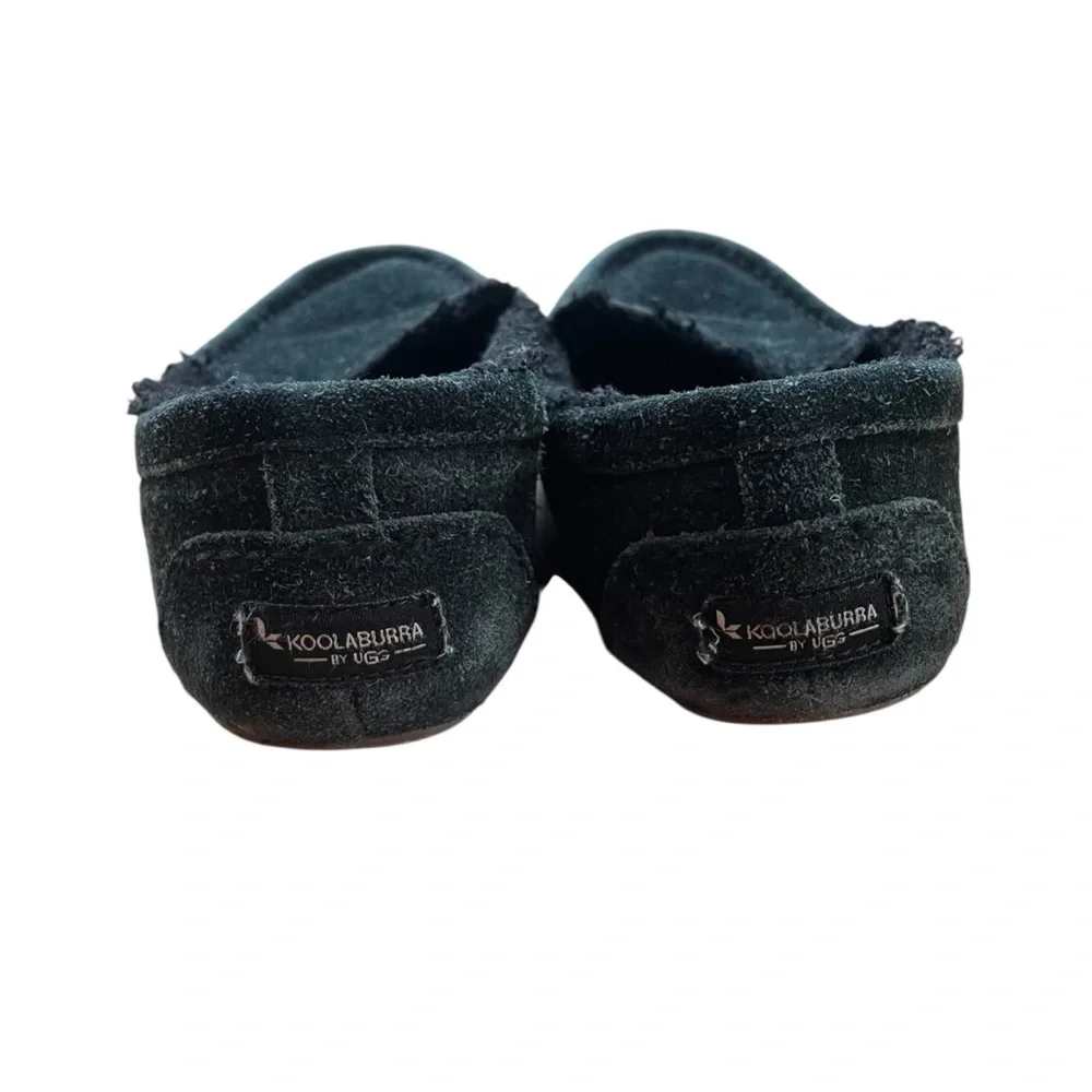 4/$25 Koolaburra by Ugg Black Moccasin Slippers Boy's Size 4 Black Slip On Shoes